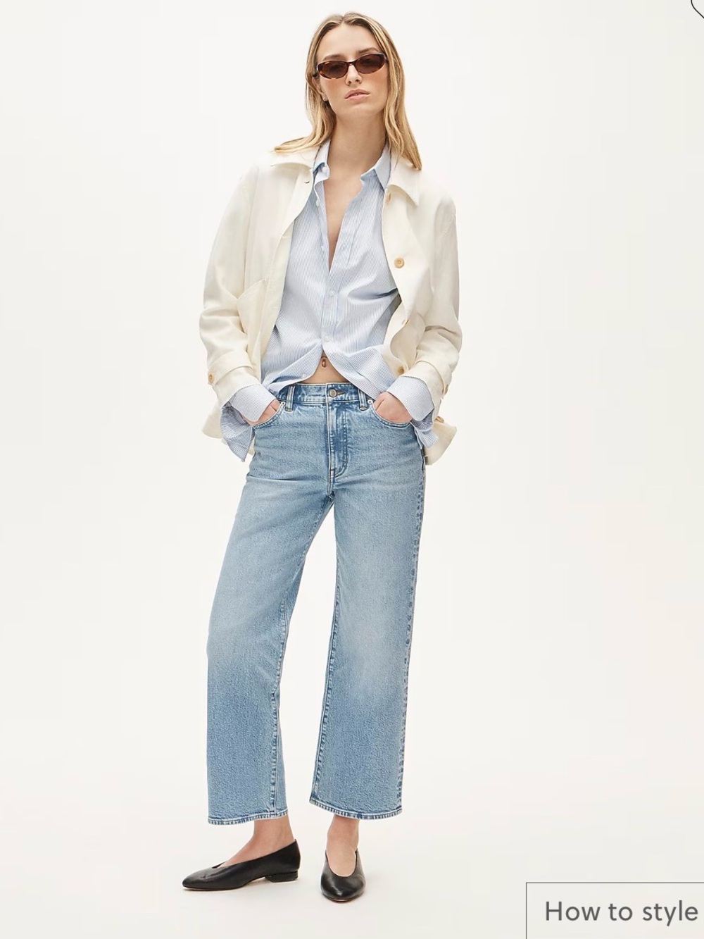 J. Crew Women's Light Blue RE–96–IDG ‘96 slim wide 106–146 Jeans Size 26 NWOT